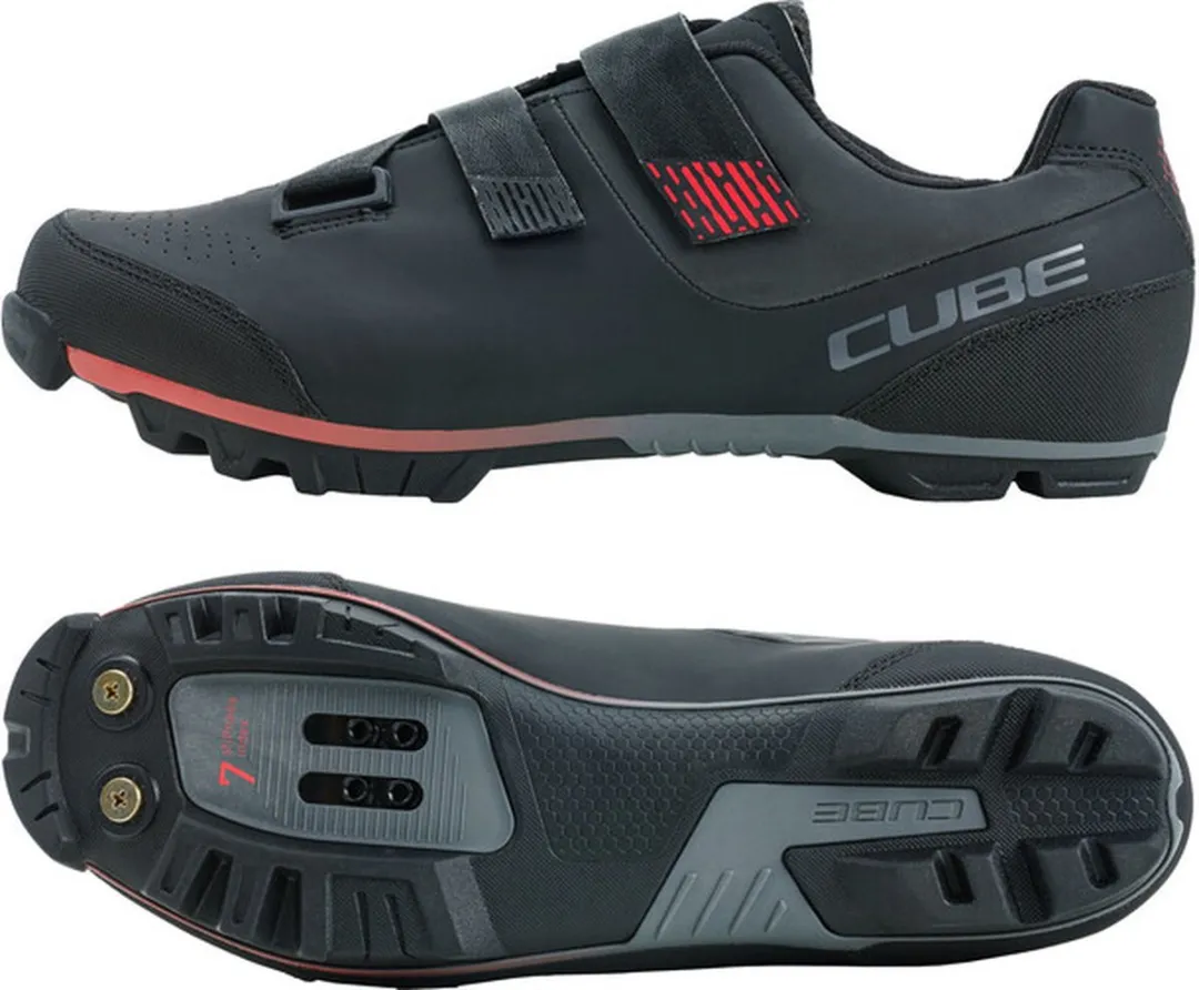 Cube MTB Peak Sportschoenen - Maat 43 - Zwart/Rood