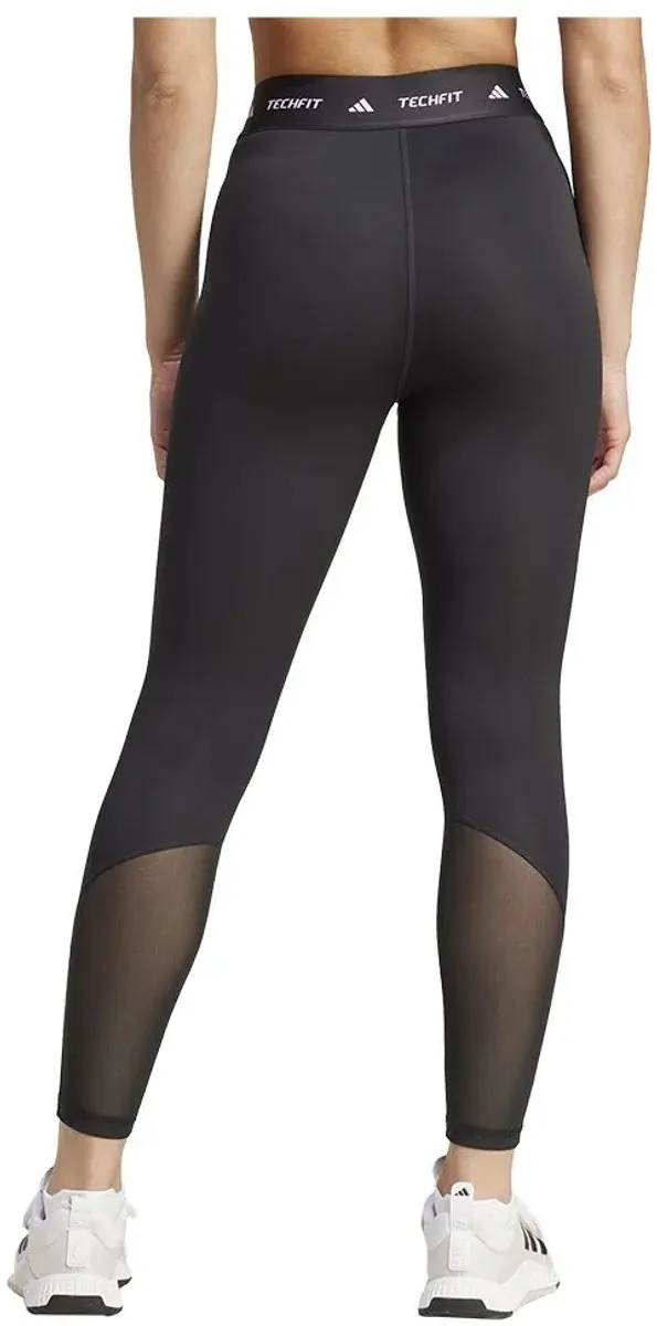 Adidas Techfit 3-Stripes 7/8 Tight Dames M - Zwart/Wit