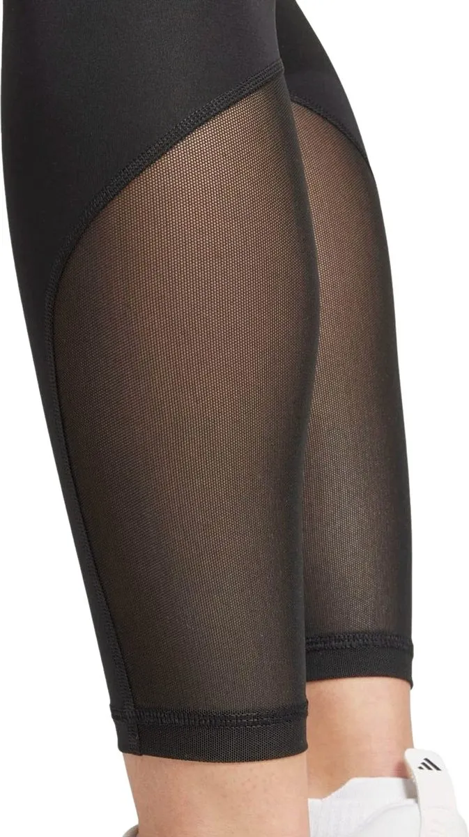 Adidas Techfit 3-Stripes 7/8 Tight Dames M - Zwart/Wit