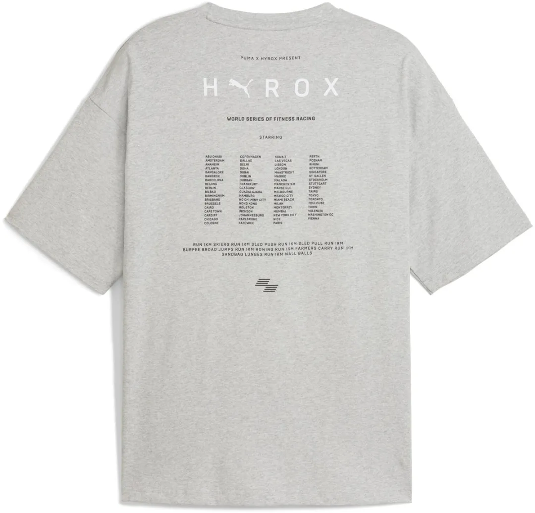 PUMA x HYROX Heren Sportshirt - Light Gray Heather