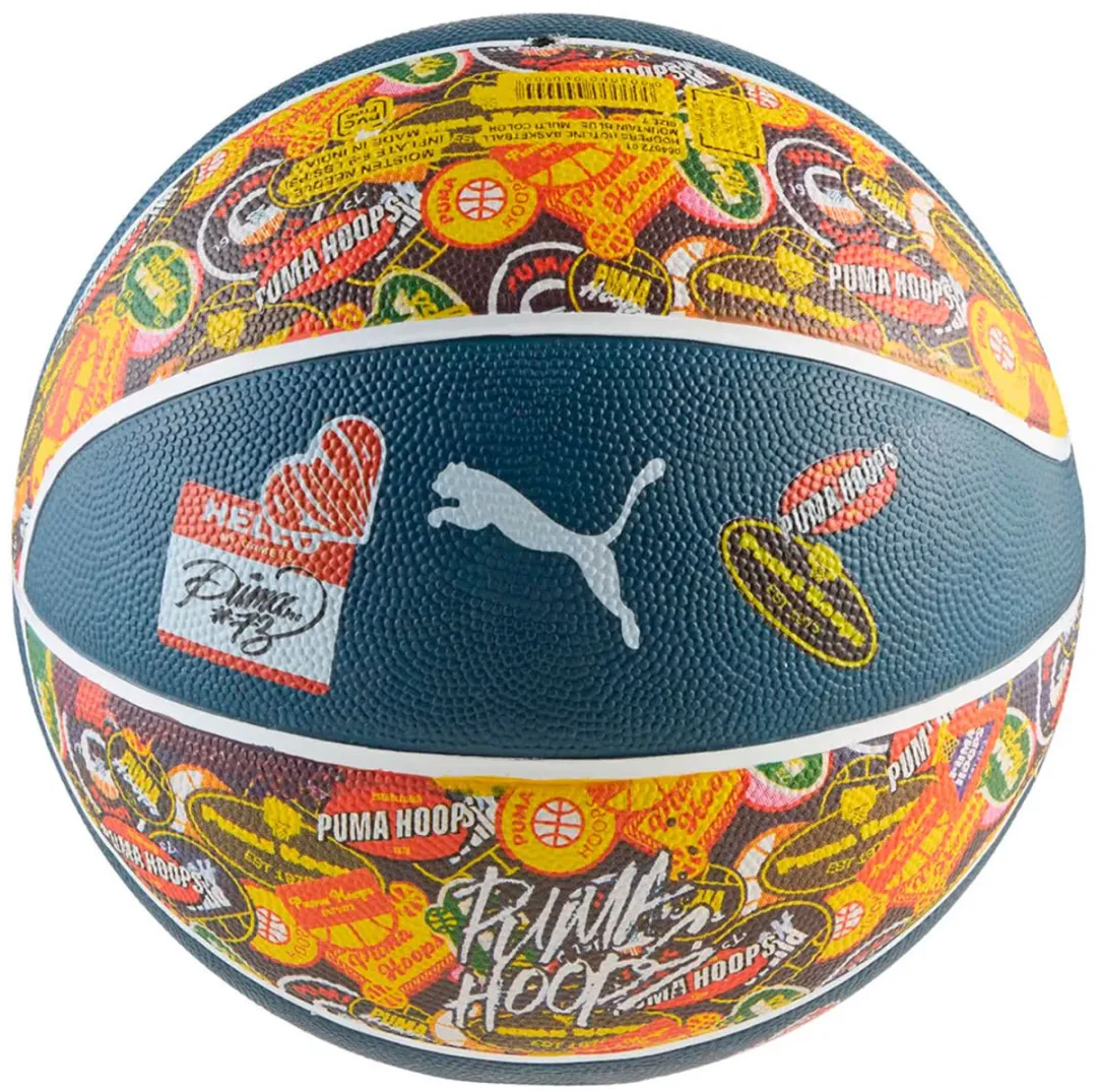 PUMA Hoopers Hotline Basketbal 7 - Mountain Blue/Multicolor