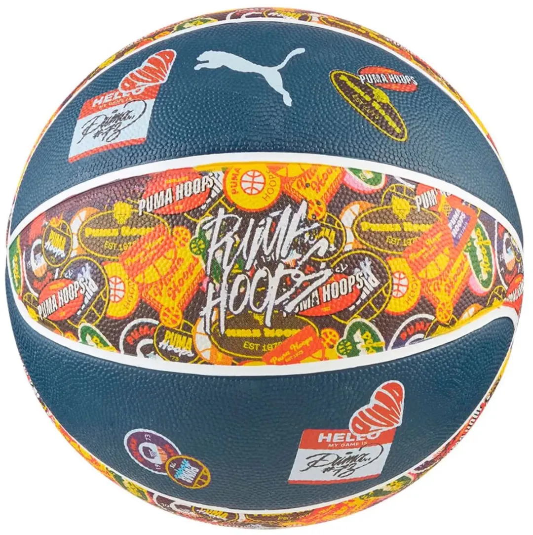 PUMA Hoopers Hotline Basketbal 7 - Mountain Blue/Multicolor