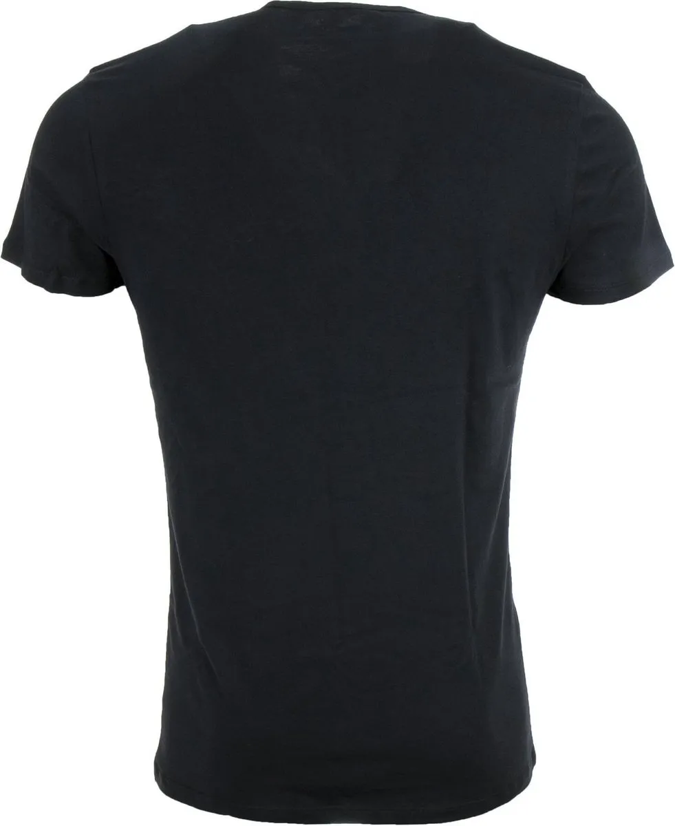 PUMA Basic 2P V-Neck Sportshirt Heren - M - Zwart