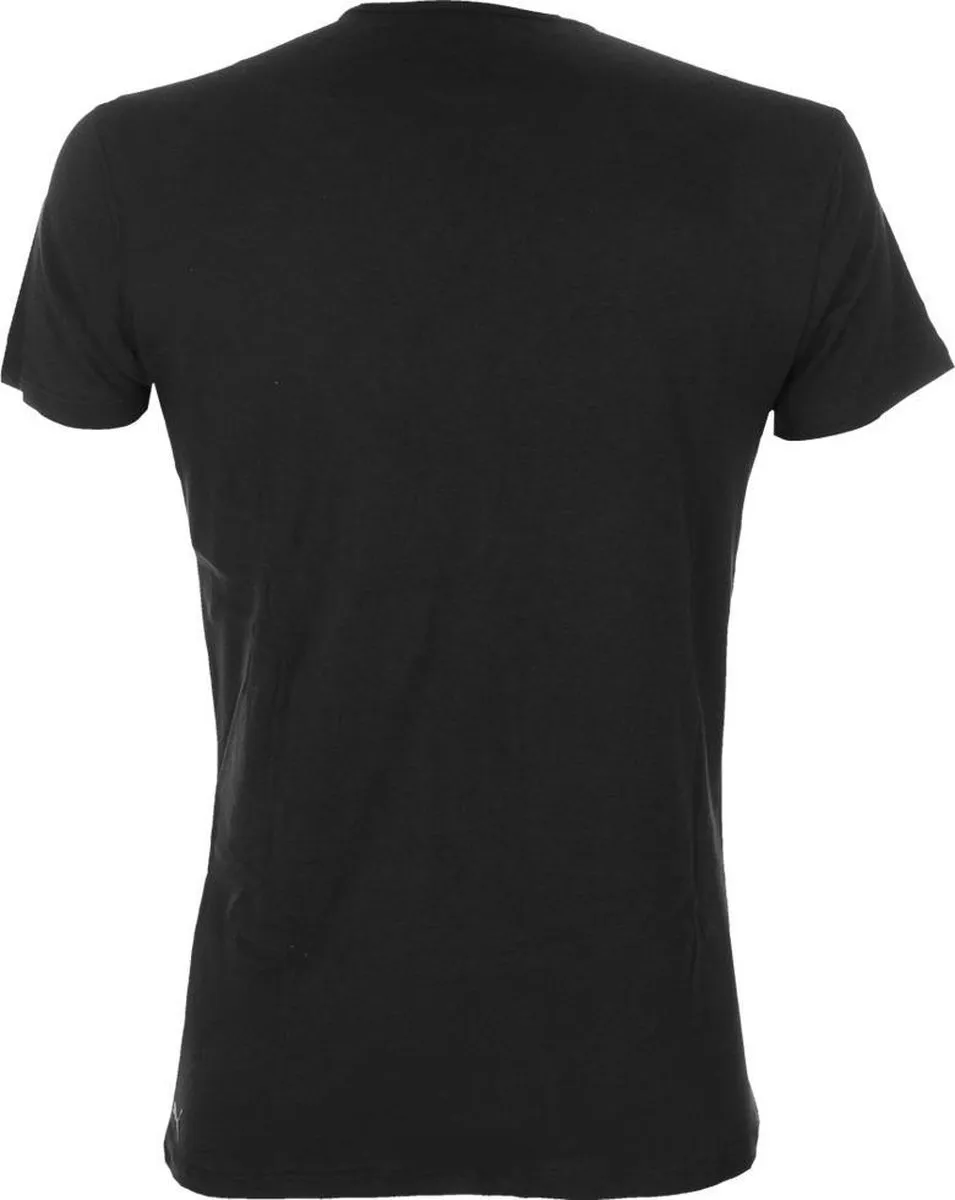 PUMA Basic 2P V-Neck Sportshirt Heren - M - Zwart