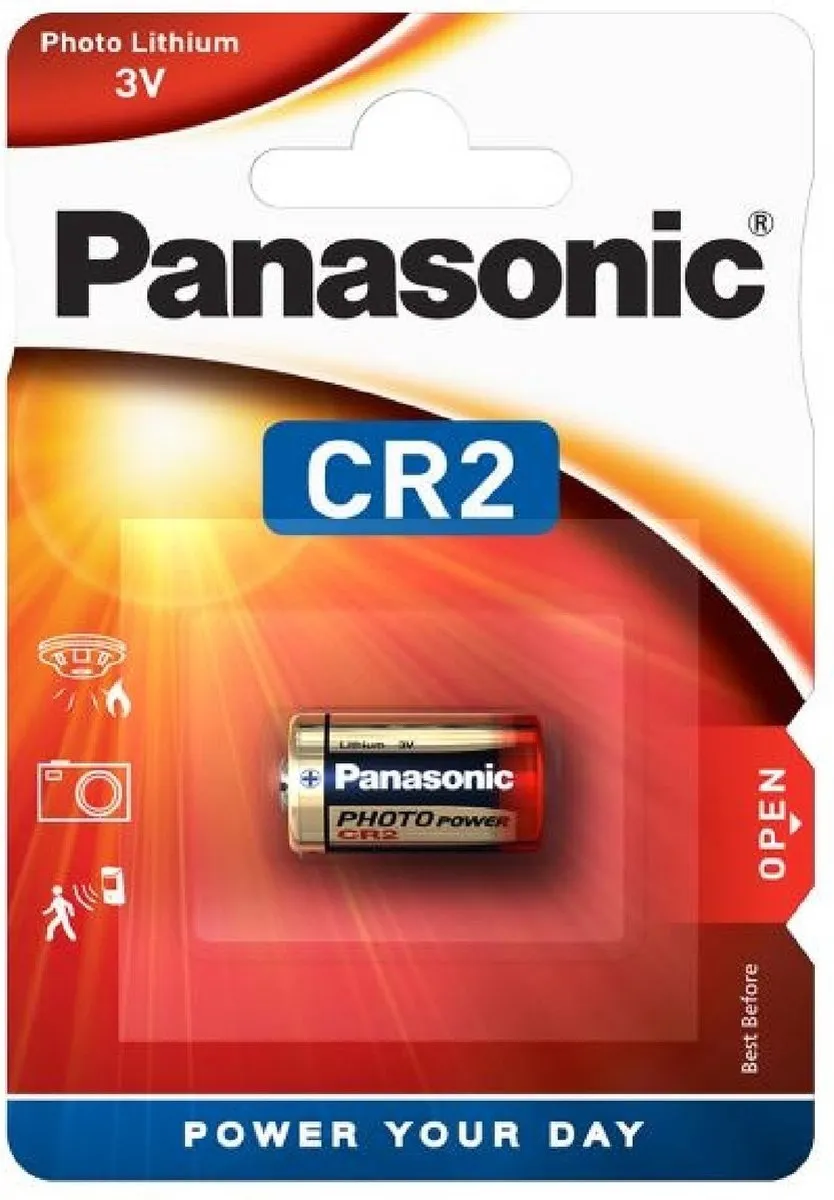 Panasonic CR-2 Lithiumbatterij 850mAh