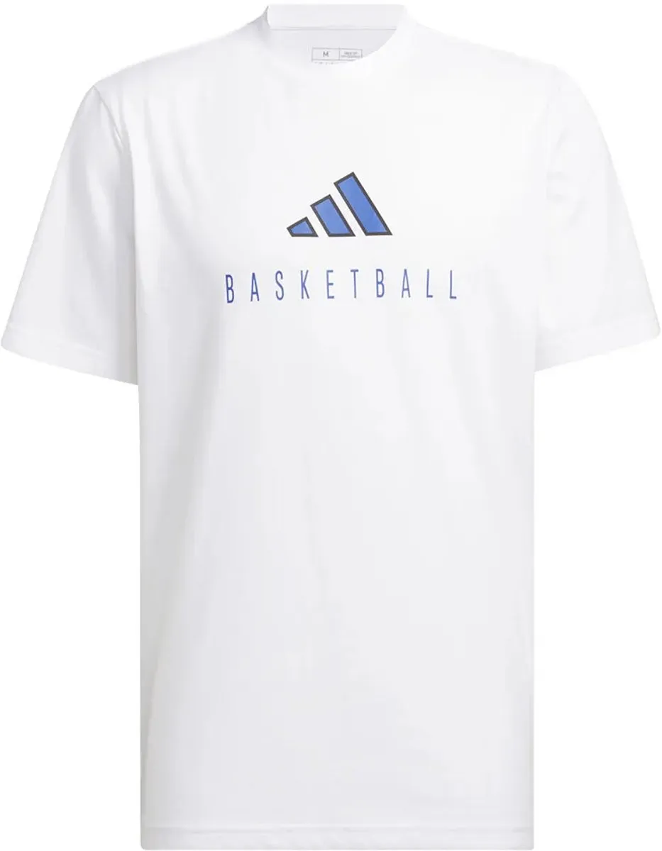 Adidas Worldwide Hoops Logo T-shirt IC9807 - Wit - M