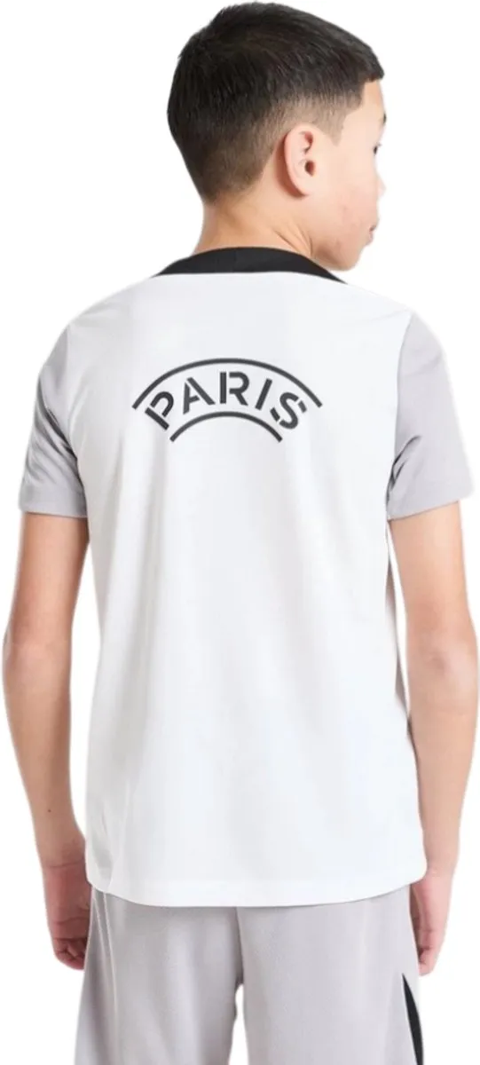 Nike PSG Strike Trainingsshirt 25/26 - Wit/Grijs/Zwart - Maat L (147-158) - Kids