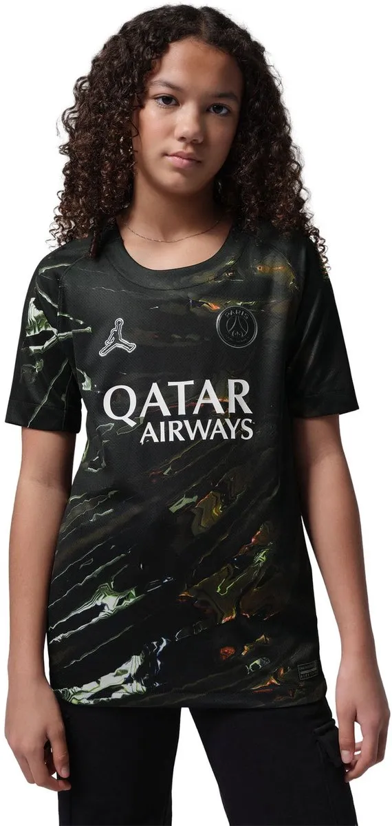 Nike PSG Strike Trainingsshirt 25/26 - Wit/Grijs/Zwart - Maat L (147-158) - Kids
