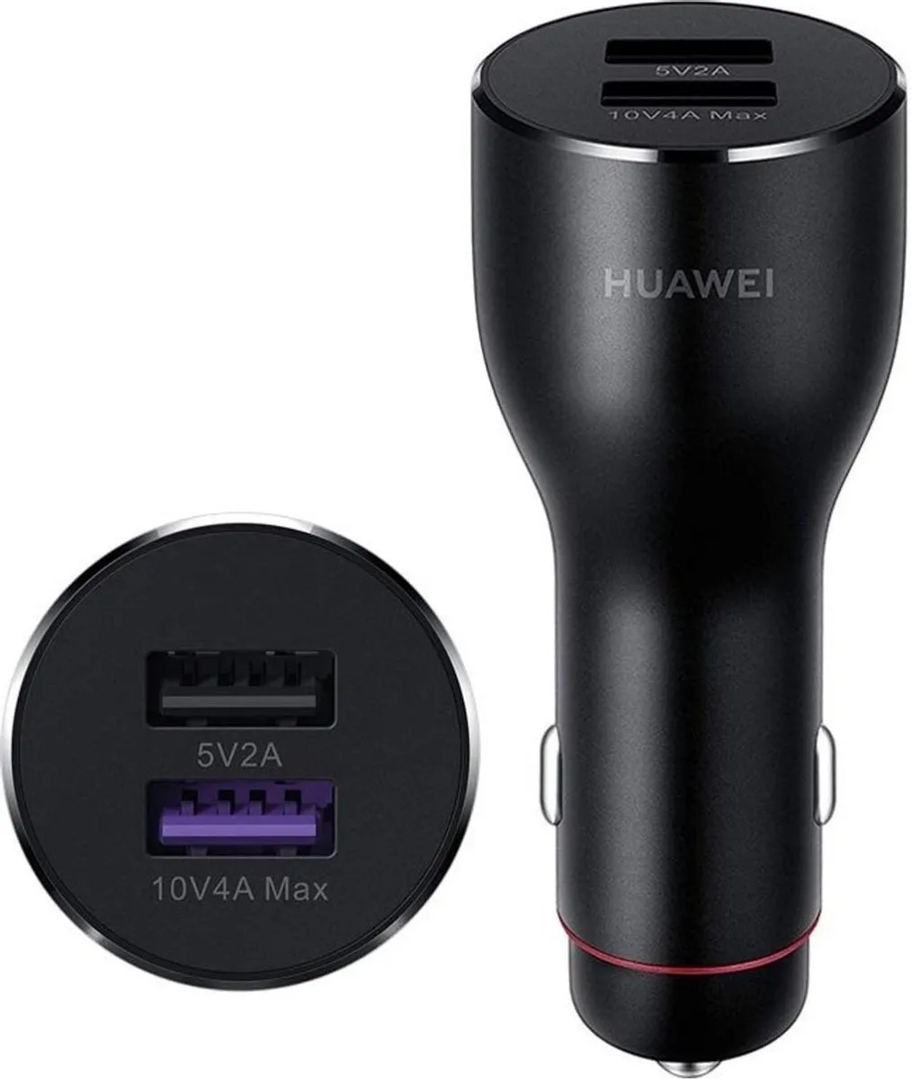 Huawei SuperCharge Autolader 40W - 55030349 - Zwart