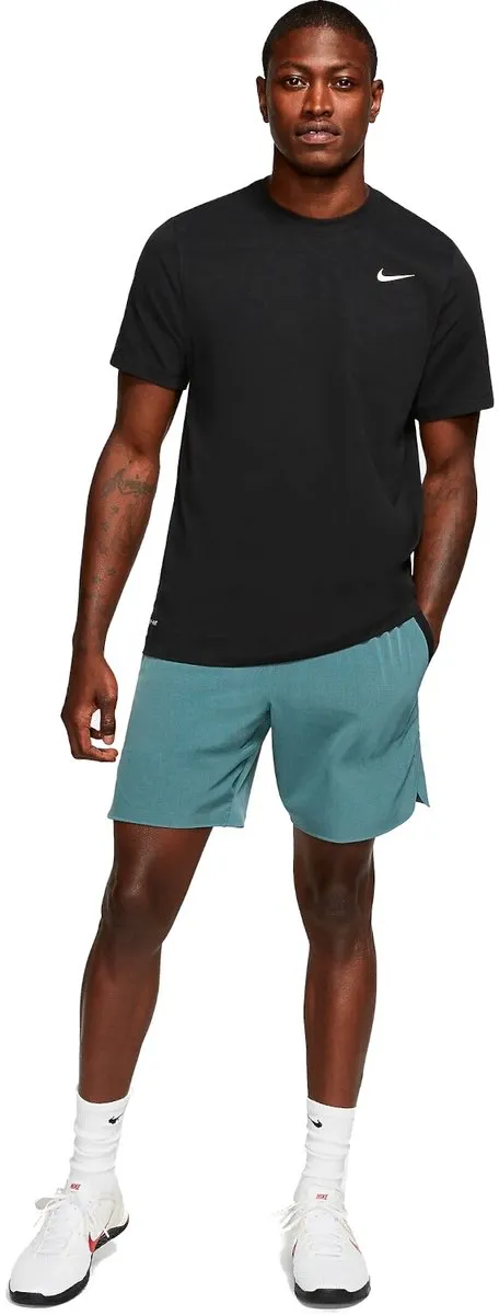 Nike Dri-FIT Crew Solid Sportshirt Heren XXL - Black