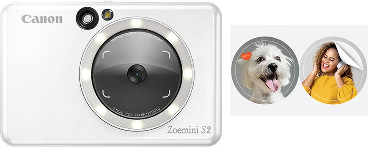 Canon Zoemini S2 Instant Camera - Pearl White