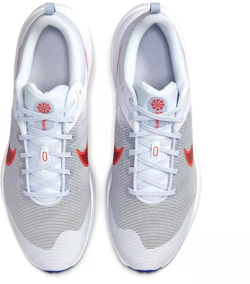Nike Downshifter 12 Hardloopschoen - Maat 42 - Grijs/Rood/Wit