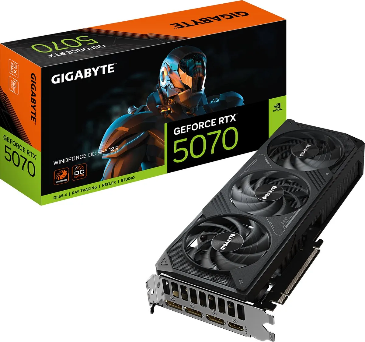 Gigabyte GeForce RTX 5070 WINDFORCE OC SFF 12G - 12GB GDDR7