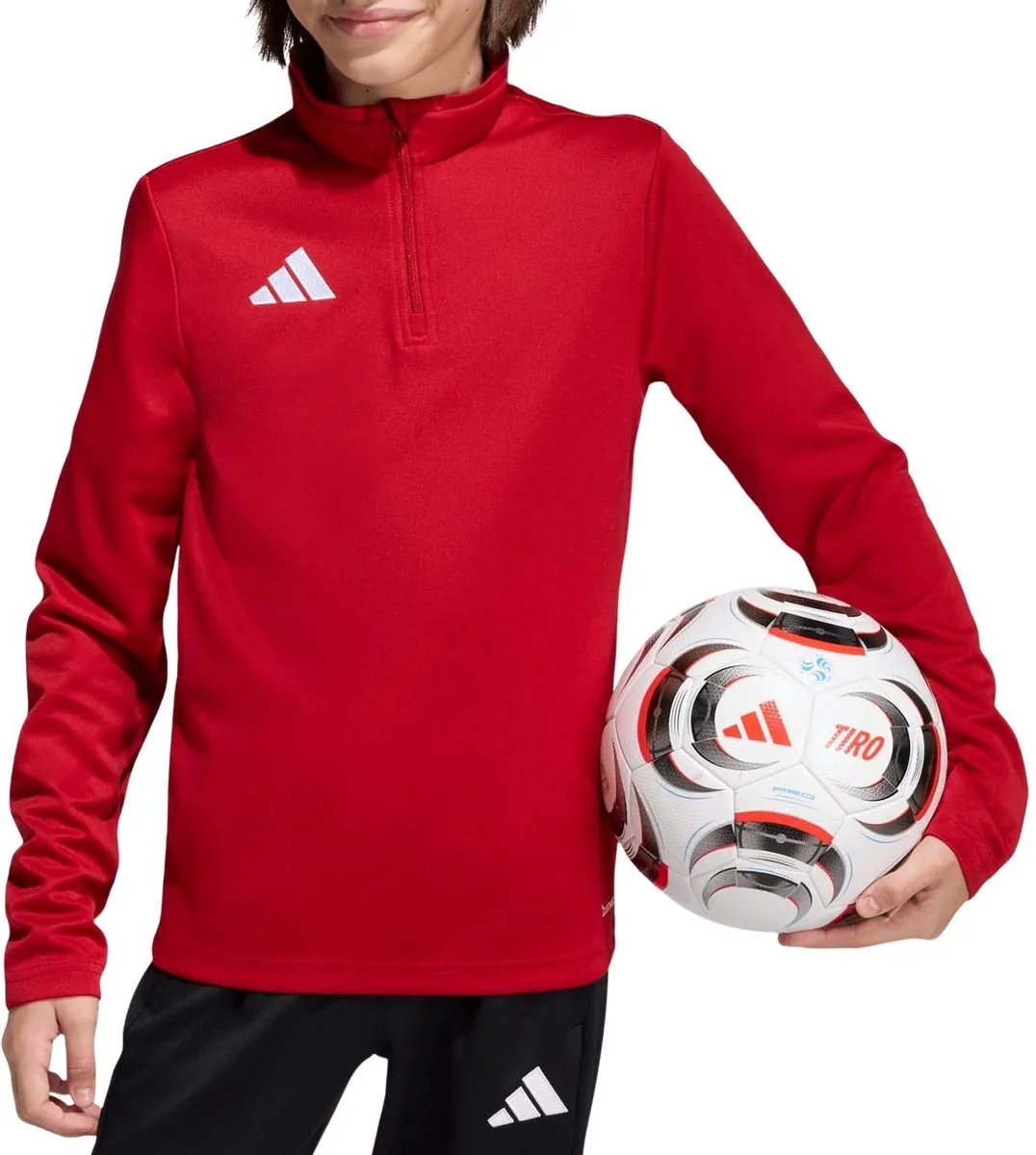 Adidas Entrada 26 HZ Trainingssweater Junior - Maat 152 - Geel