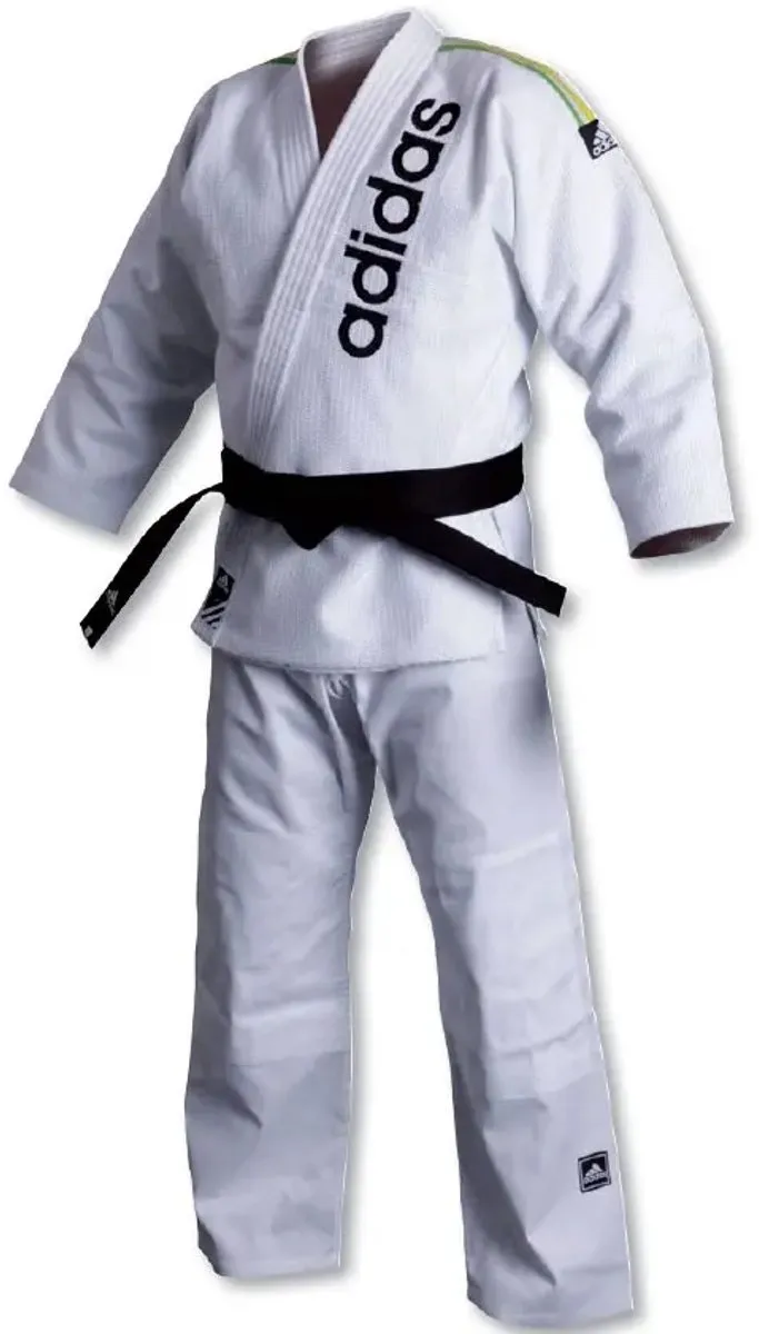 adidas Brazilian Jiujitsupak JJ500rio #2 - Wit - Maat 200 - afbeelding 4 van 4