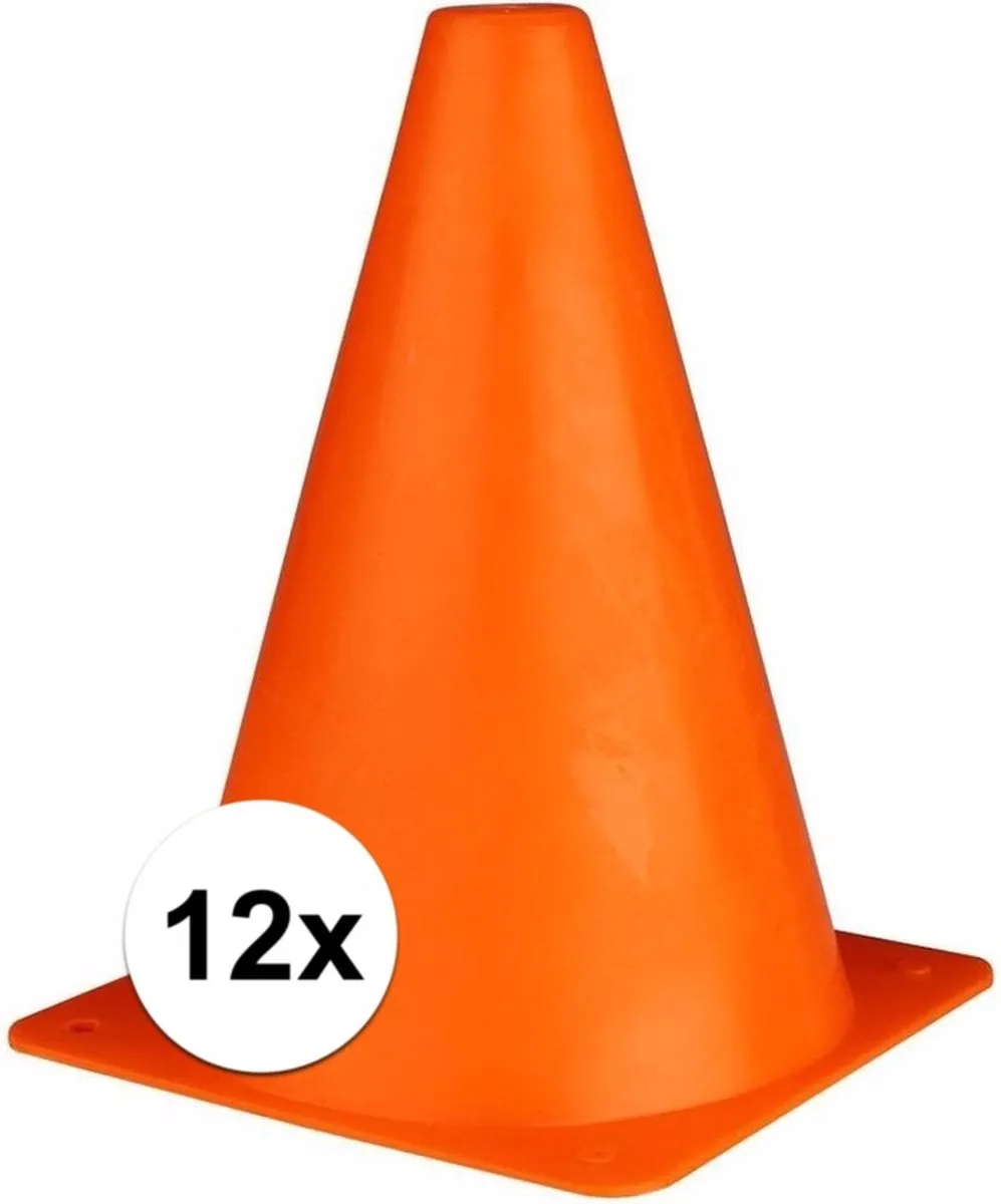 Johntoy Pionnen 12 Stuks - Oranje 17cm