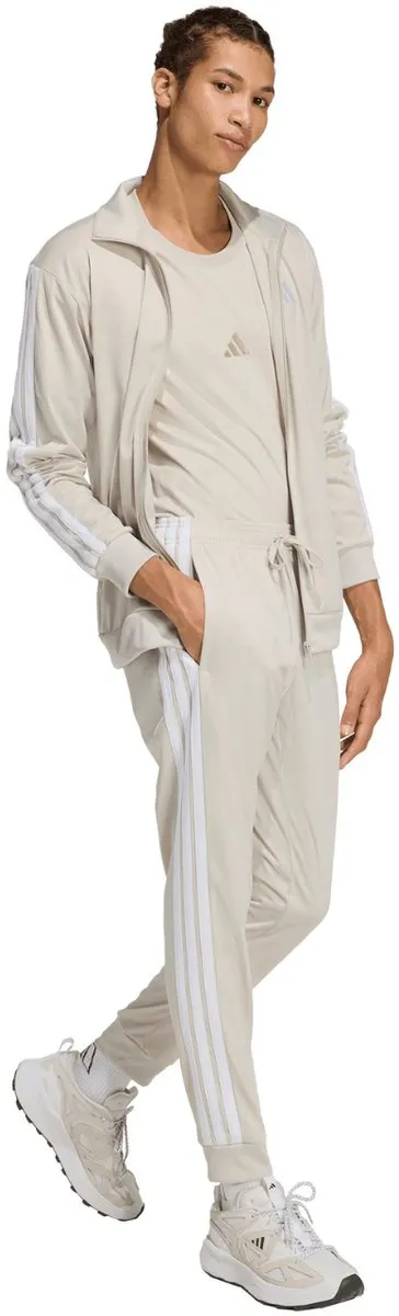 adidas 3-Stripes Tricot Herenbroek - Beige - XL