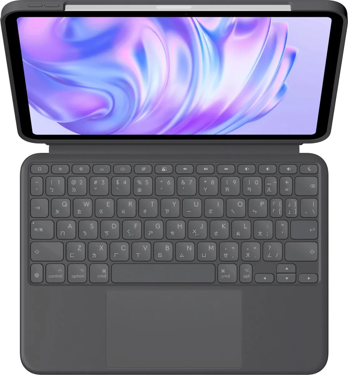 Logitech Combo Touch QWERTZ Grafiet - 11" iPad Pro 2024