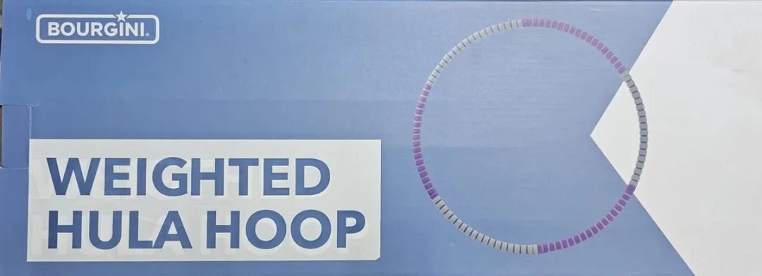 Bourgini Hula Hoop Verzwaard - 88cm - 6 Stuks - Paars/Grijs