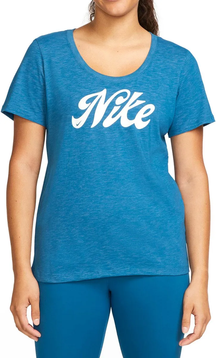 Nike Dri-FIT Dames Shirt FD2986-457 - XS - Blauw