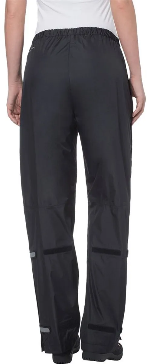 Vaude Fluid Regenbroek Dames - Maat 48 - Zwart - afbeelding 2 van 6