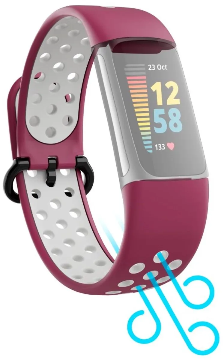Hama Sportpolsband Fitbit Charge 5 - Grijs