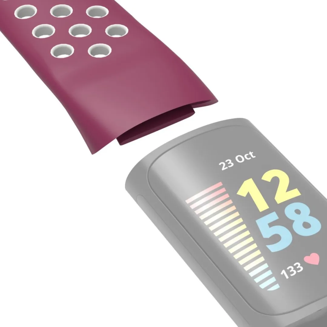 Hama Sportpolsband Fitbit Charge 5 - Grijs