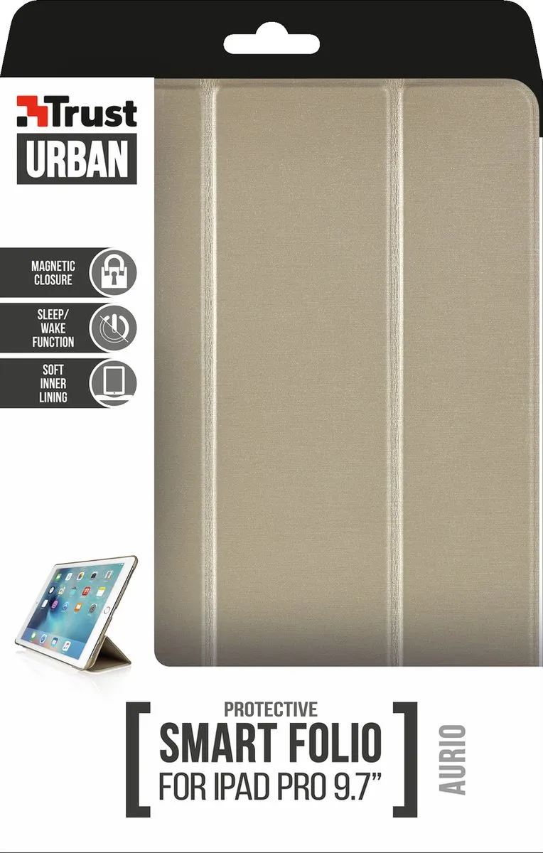 Trust Aurio Smart Folio 21101 - iPad Pro 9.7" - Goud