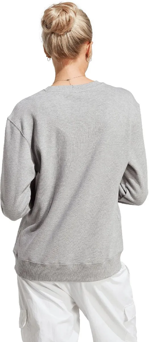 Adidas Essentials Linear Sweater Dames - Grijs - Maat XL