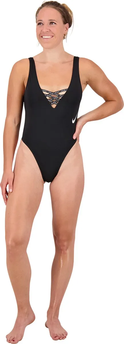 Nike Swim Sneakerkini Dames Badpak - XS - Zwart