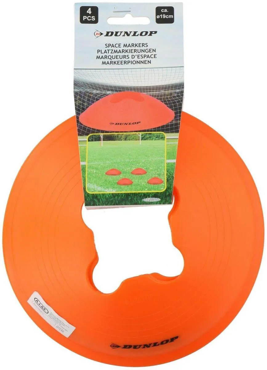 Dunlop Markeerpionnen 19cm - Oranje 4 Stuks