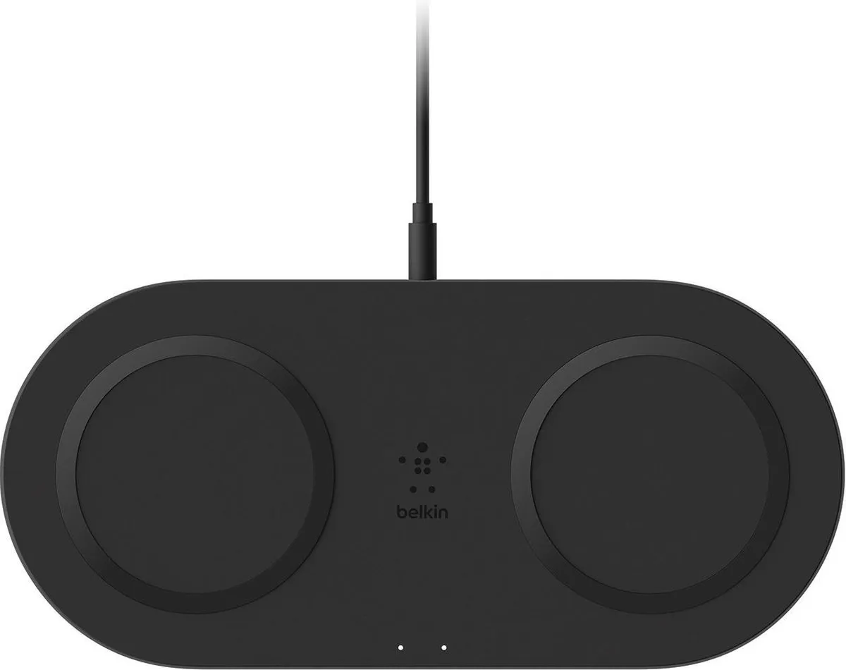 Belkin Dual Qi Draadloze Oplader 2x10W - Zwart