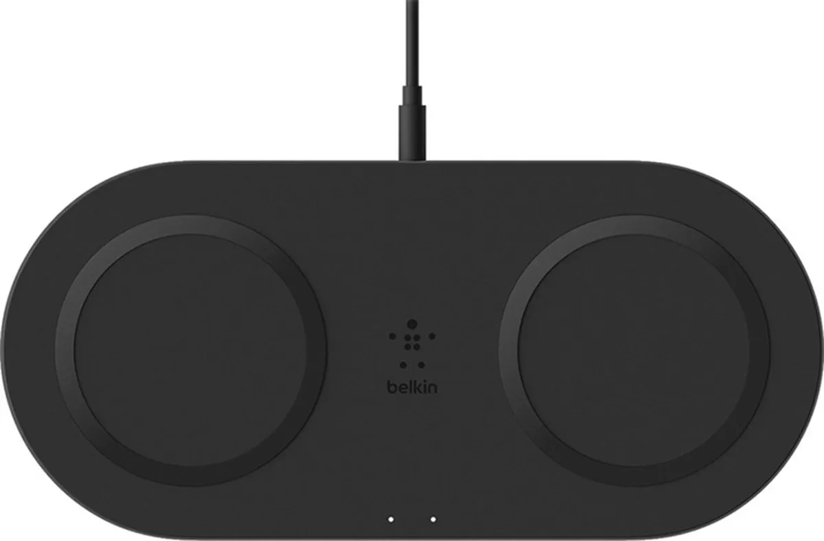 Belkin Dual Qi Draadloze Oplader 2x10W - Zwart - afbeelding 6 van 6