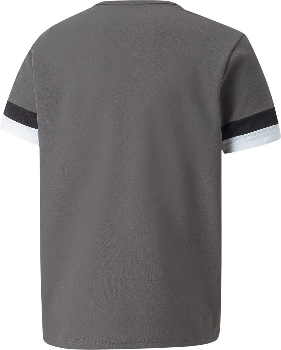 PUMA TeamRISE Jersey Shirt Junior 152 - Grijs/Zwart/Wit