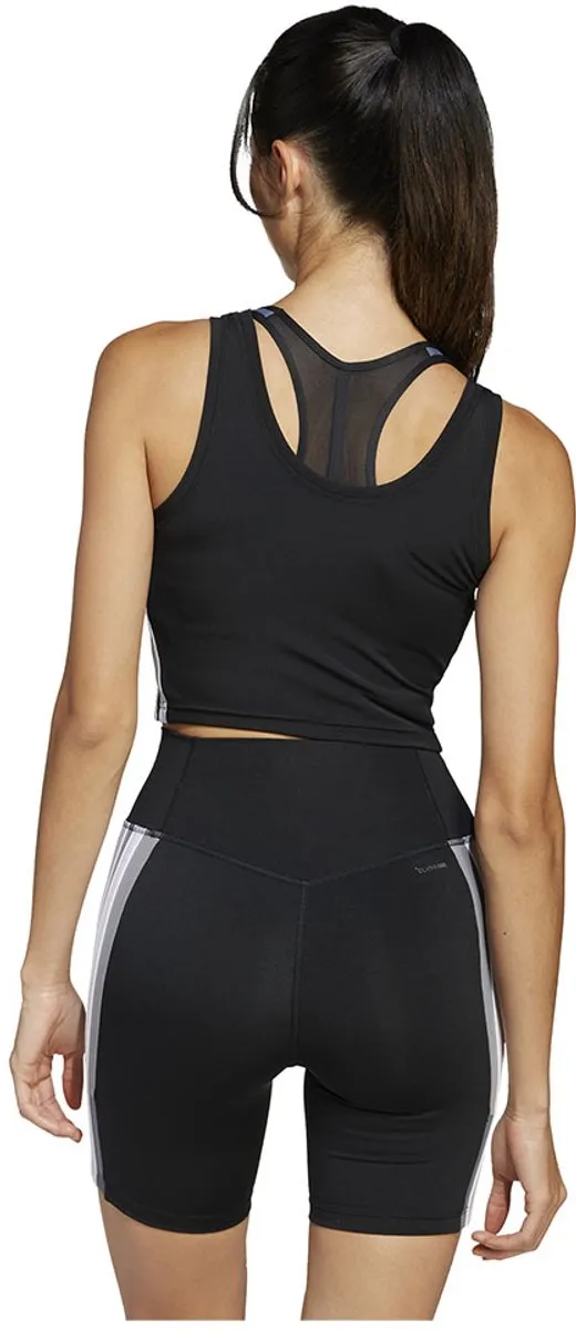 Adidas Train Essentials 3 Stripes Crop T-shirt - Zwart L