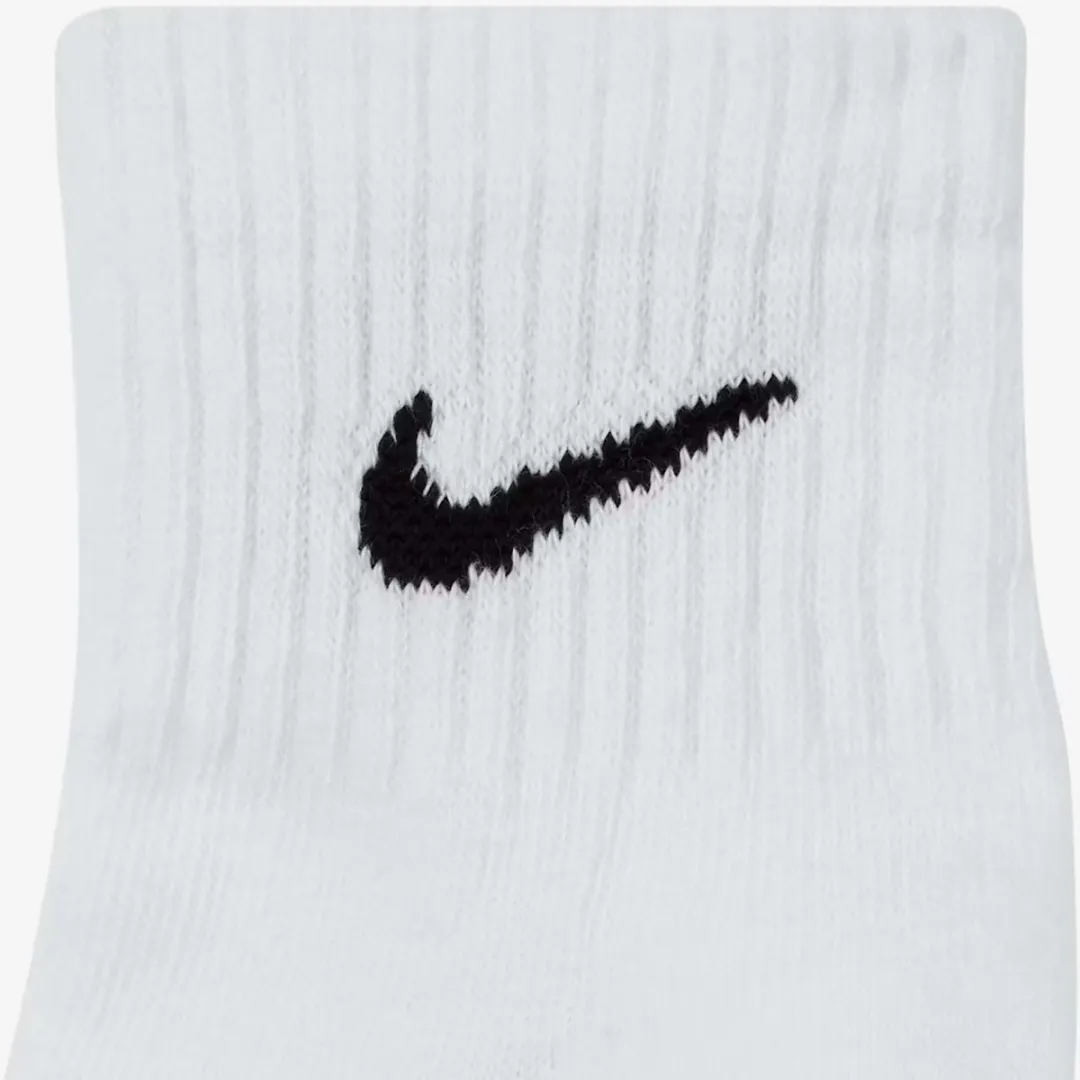 Nike Everyday Cushion Ankle SX7667-100 Sportsokken - 3 Paar - Wit/Zwart