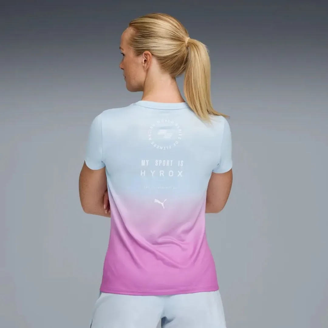 PUMA x Hyrox Poly Graphic T-shirt Dames - XL - Grijs
