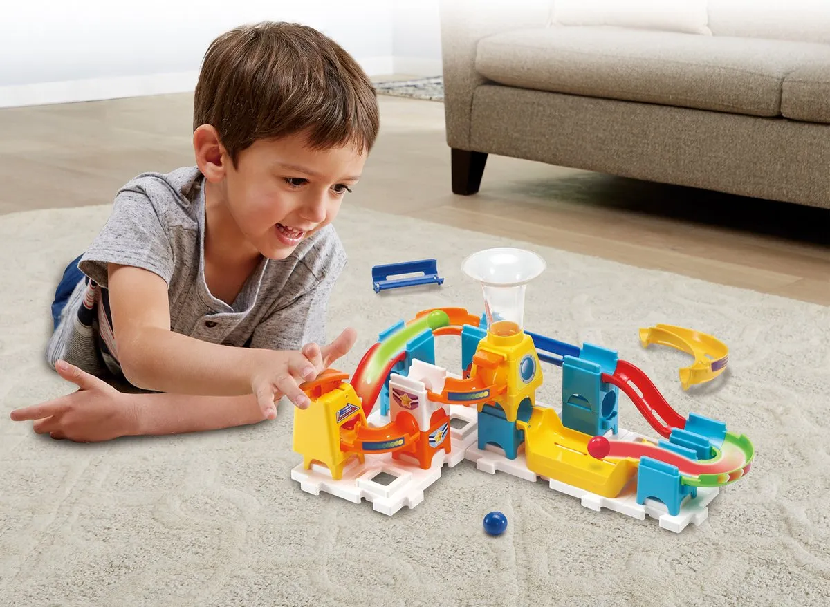 VTech Marble Rush Discovery Set XS100 Knikkerbaan - 30 Onderdelen - 3 Knikkers