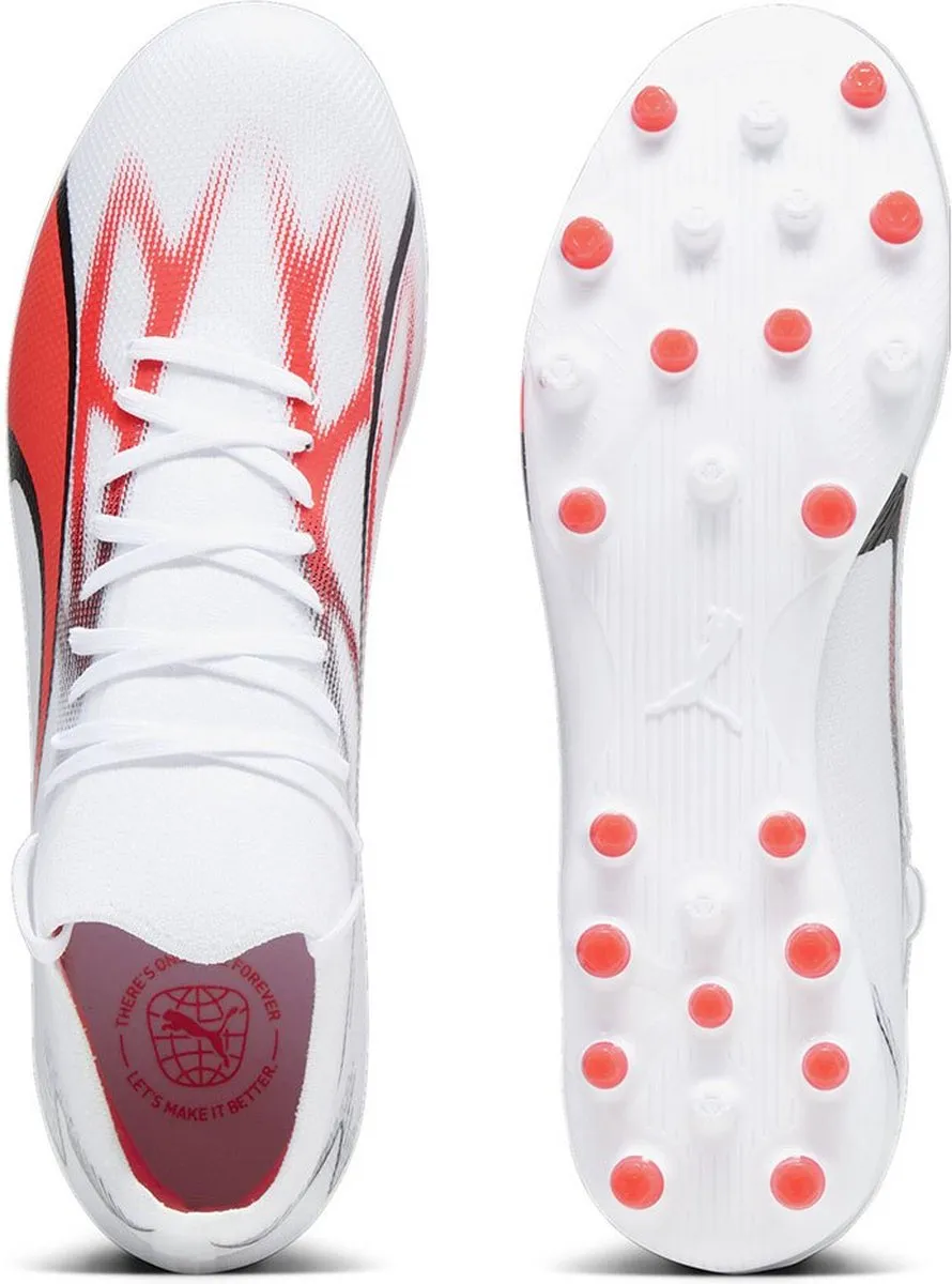 PUMA Ultra Match Mg Voetbalschoenen 43 - Wit