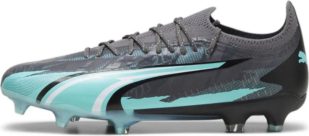 PUMA Ultra Ultimate Rush Voetbalschoenen AG - Grijs/Wit/Aqua - Maat 44