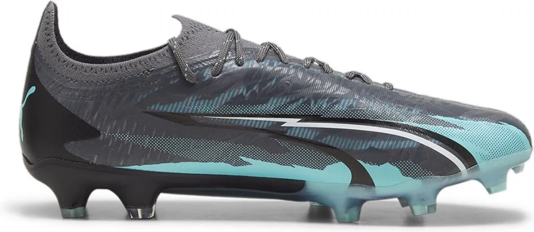 PUMA Ultra Ultimate Rush Voetbalschoenen AG - Grijs/Wit/Aqua - Maat 44