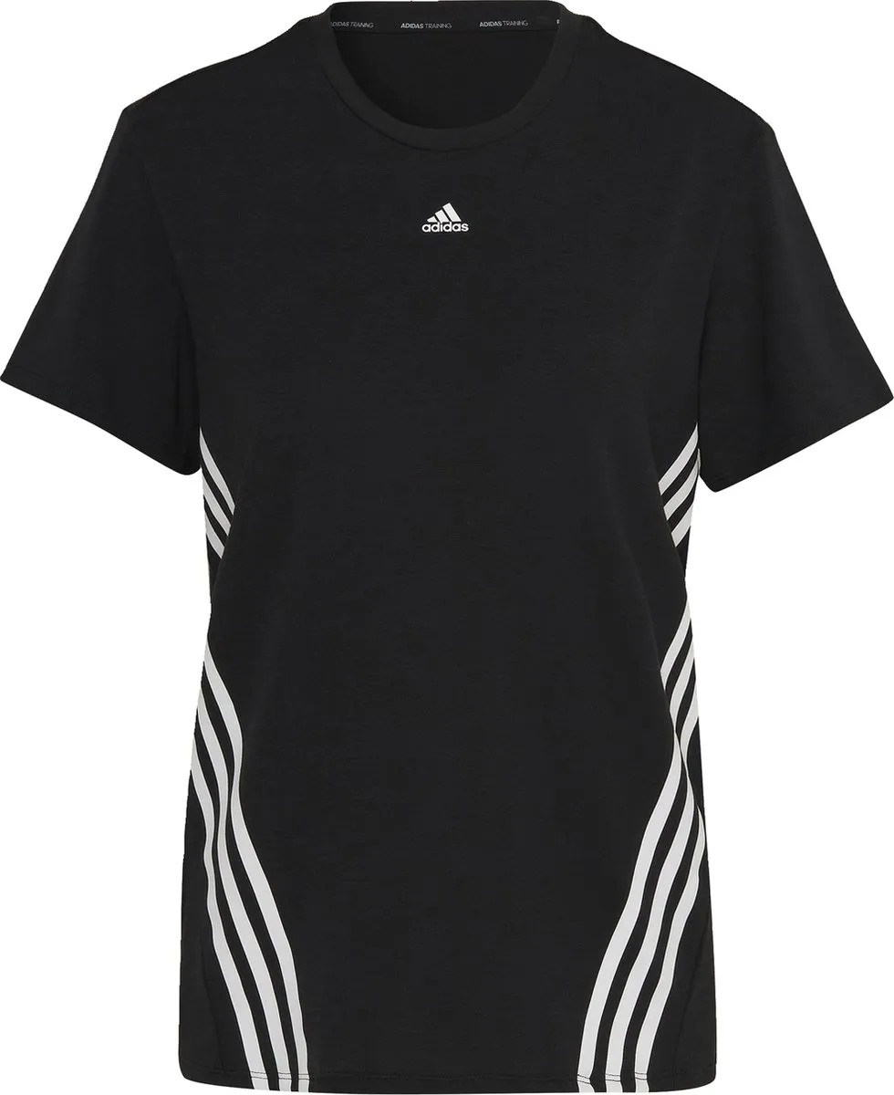 adidas Performance Trainicons 3-Stripes T-shirt HK6975 - Zwart S