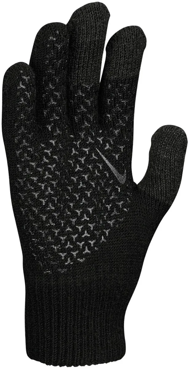 Nike Youth Knitted Tech & Grip Handschoenen S/M - Zwart/Grijs