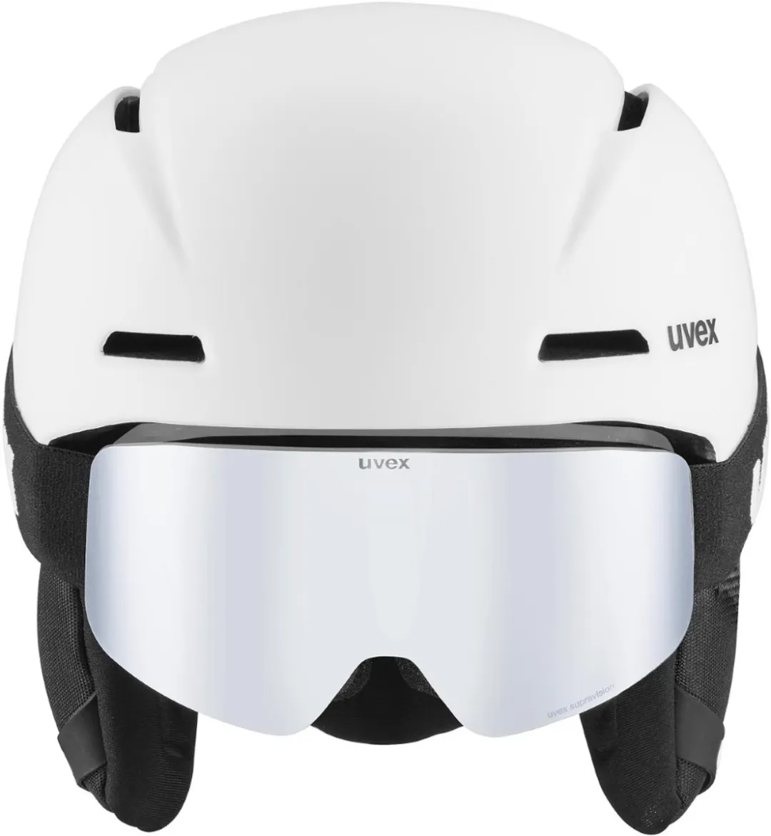 Uvex Junior Viti Skihelm - 54-58cm - Incl. PWDR FM Bril - Wit