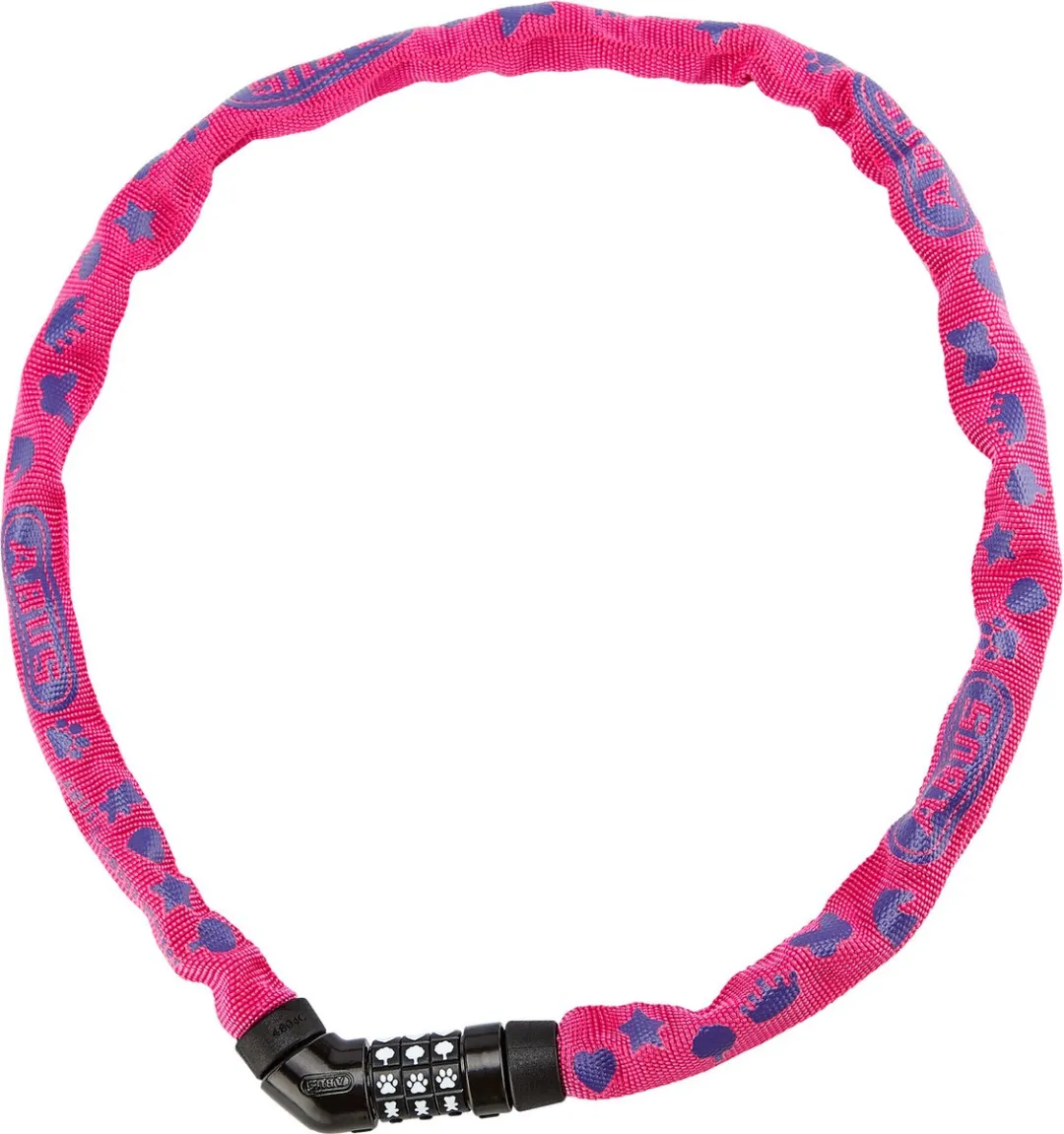 ABUS Cijferkettingslot 4804C/75 - 75cm - Roze