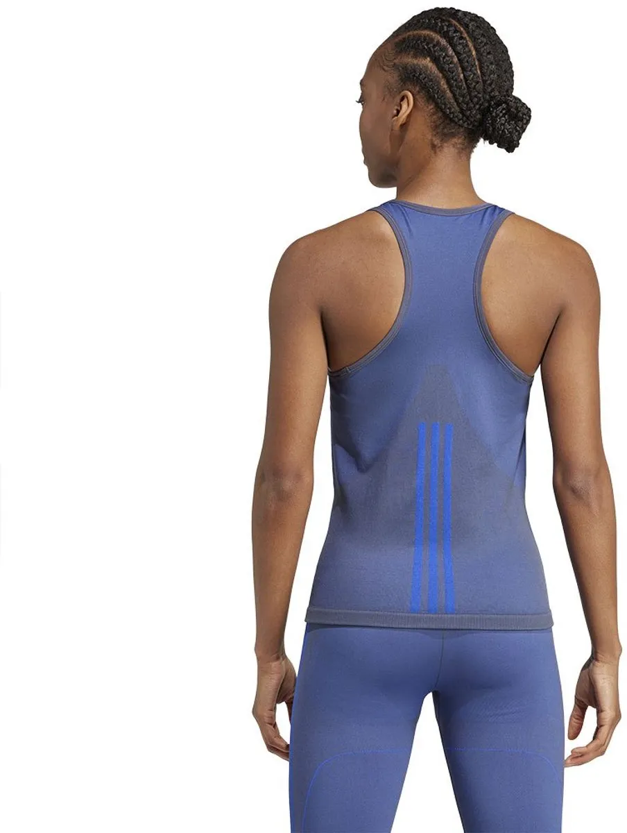 adidas Performance AEROKNIT Tanktop IX0491 - Blauw S