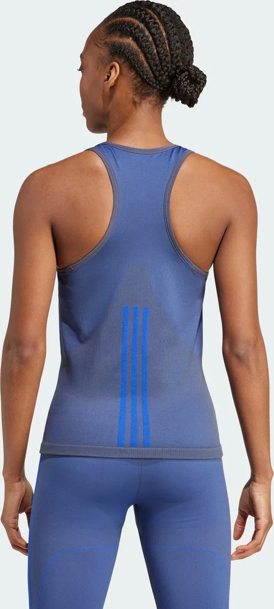adidas Performance AEROKNIT Tanktop IX0491 - Blauw S
