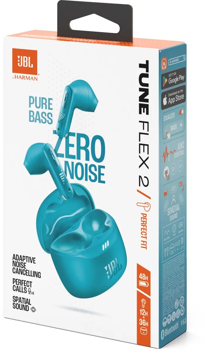 JBL Tune Flex 2 TuneFlex2TQE Oordopjes - Blauw