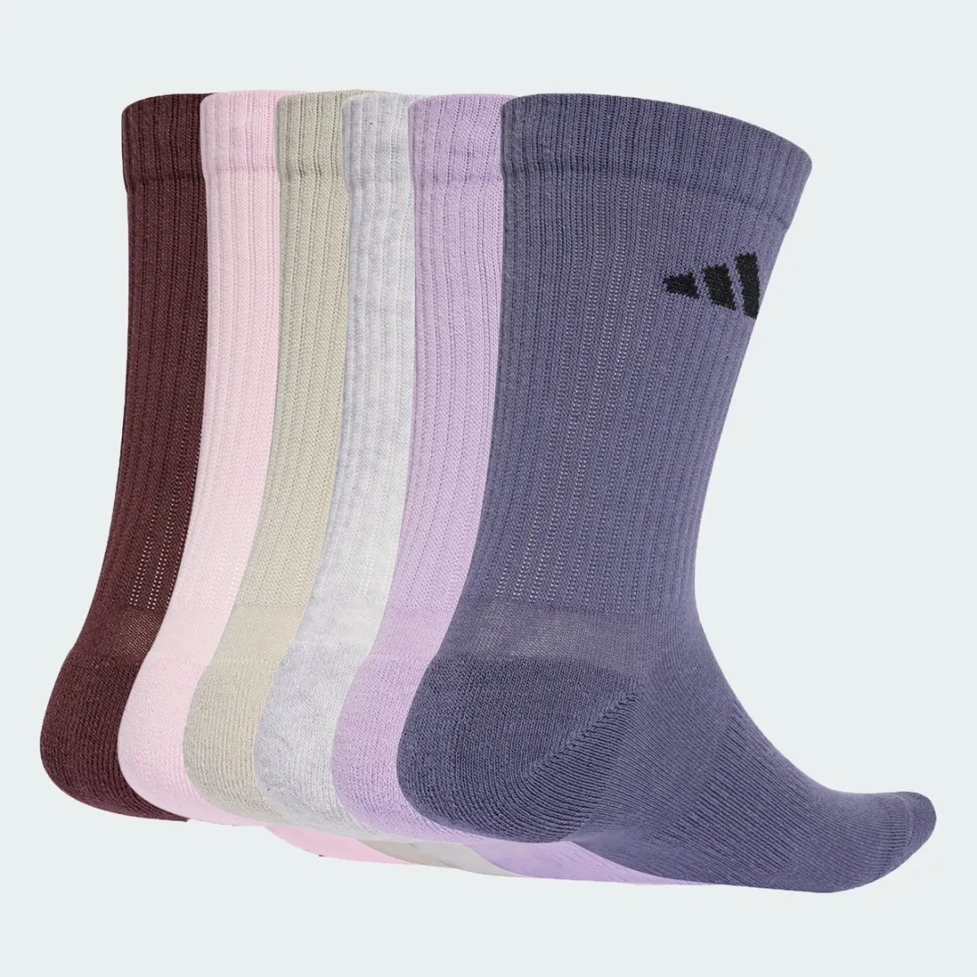 adidas Gevoerde Sokken JW6009 - 6 Paar - Bordeaux - 43-45