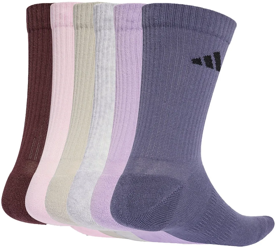 adidas Gevoerde Sokken JW6009 - 6 Paar - Bordeaux - 43-45